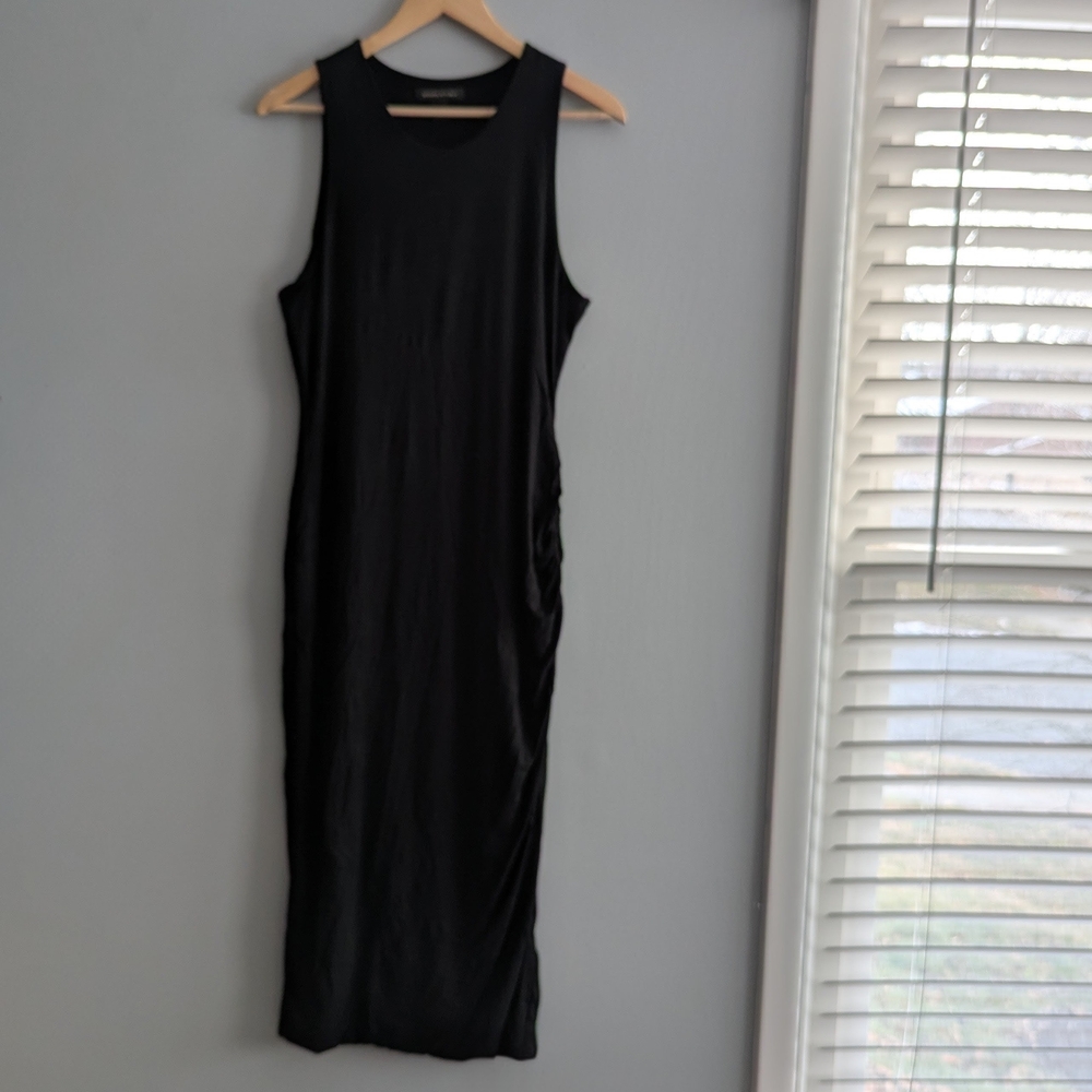 Banana Republic Black Sleeveless Midi Dress